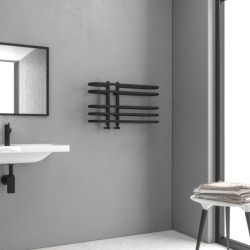 RADIATORE DORA NERO OPACO 700X400