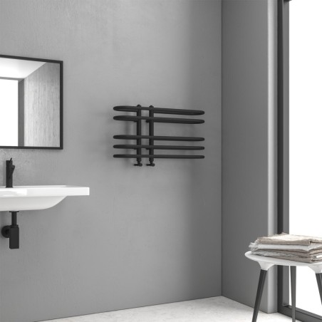 RADIATORE DORA NERO OPACO 700X400