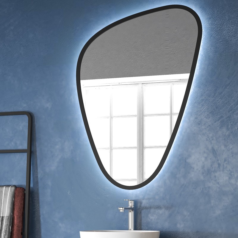 SPECCHIO LED 30574CI/1018 ELENA NERO 68.3X95.6