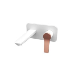 MISCELATORE LAVABO DA INCASSO WNW148073PH-RG BIANCO ROSE GOLD ANDARE