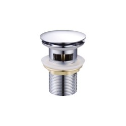 VALVOLA IN OTTONE CON TROPPO PIENO TAPPO IN OTTONE D101 CHROMO