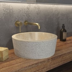 LAVABO DA APPOGGIO TIMUR LBP CREAM Ø400x150mm