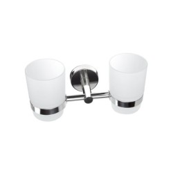 PORTABICCHIERE DOPPIO 1855 CROMO UNO