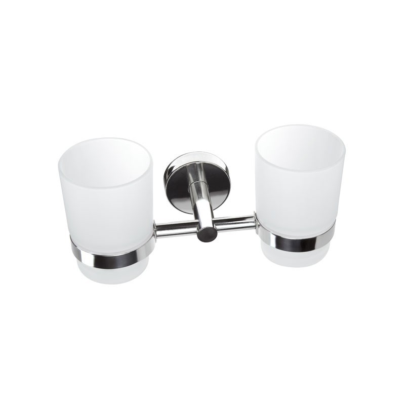 PORTABICCHIERE DOPPIO 1855 CROMO UNO