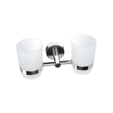 PORTABICCHIERE DOPPIO 1855 CROMO UNO