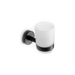 PORTABICCHIERE 150155 NERO OPACO UNO