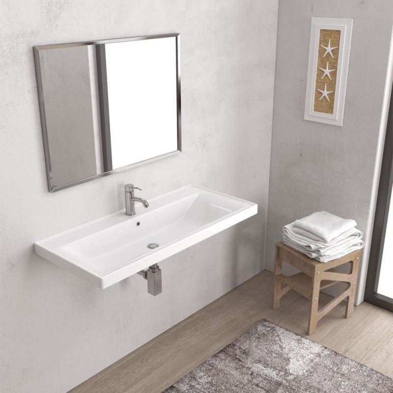 LAVABO SOSPESO 2100 SAVA 1000x460x165mm