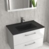 LAVABO PER MOBILE LT 7506 NERO OPACO 600x470x180mm