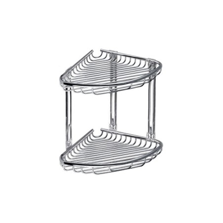 PORTA SPUGNA DOPPIA ANGOL. 963777 CROMO RETI