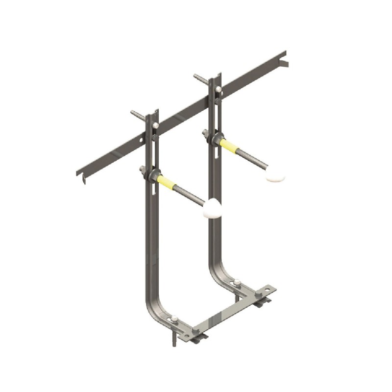 STAFFA METALLICA F1-0051 PER BIDET SOSPESO