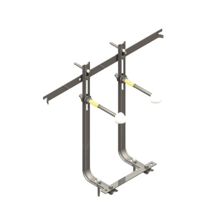 STAFFA METALLICA F1-0051 PER BIDET SOSPESO