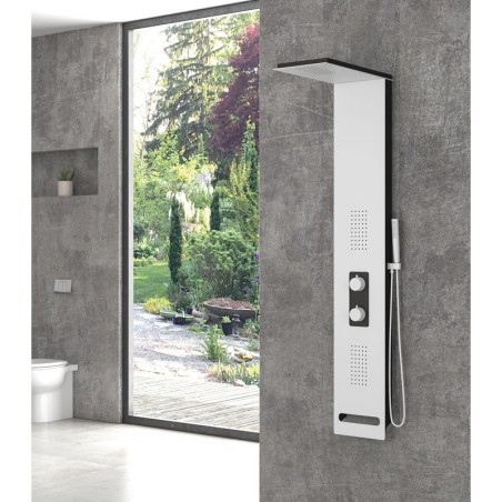 COLONNA IDROMASSAGGIO A7117 BIANCO NERO