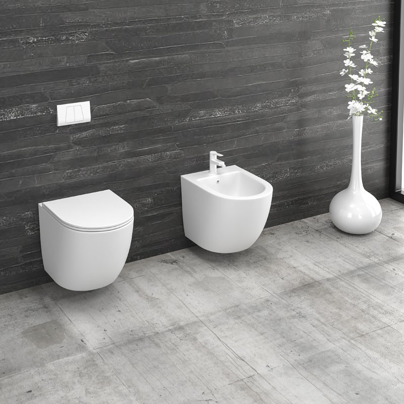 COPERCHIO LT 046E-NW BIANCO GLOSSY MILOS (HY2411 UF)