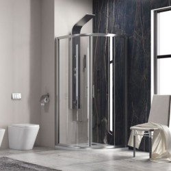 FLORA 200 80x80x190 CROMO TRASP. NANO 6mm (S-1030)